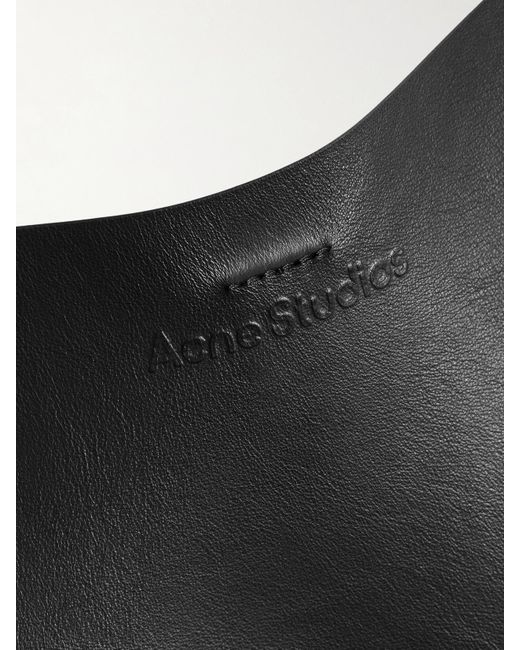 Acne Black Musubi Midi Knotted Leather Shoulder Bag