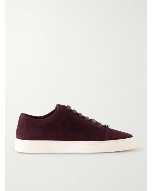 JENNIFER CHAMANDI Brown Embellished Suede Sneakers