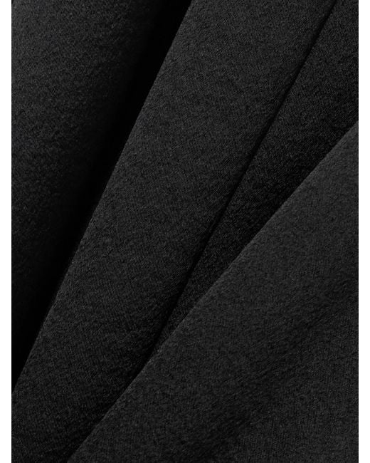 Proenza Schouler Black Isabelle Paneled Crepe Midi Dress