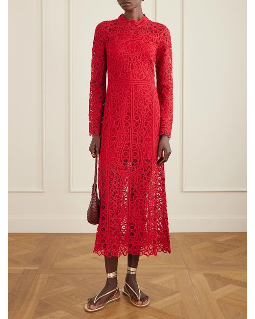 Sea Red Adelina Guipure Lace Maxi Dress