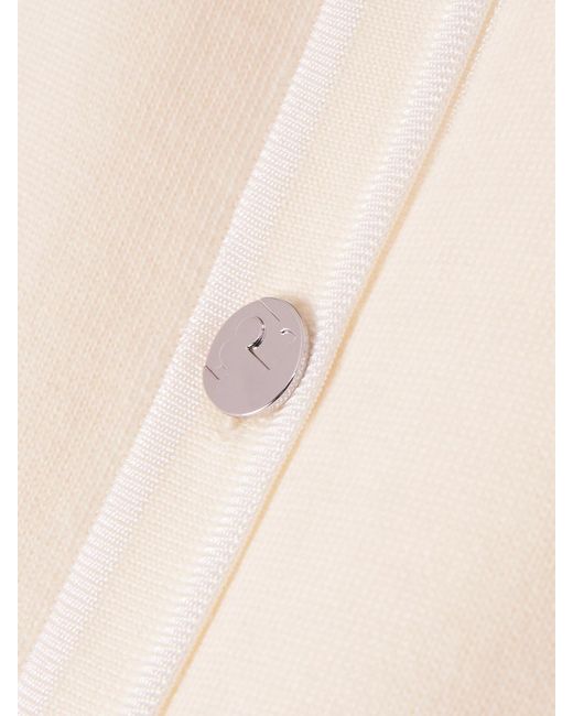 Tory Burch Natural Kendra Wool Cardigan