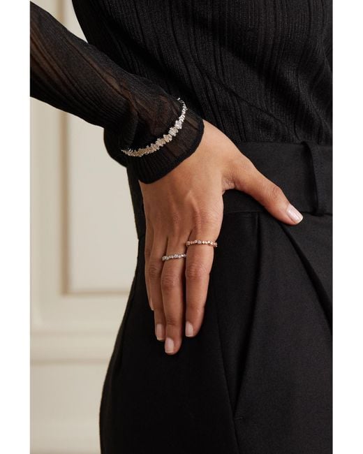 Suzanne Kalan White Eternity 18-Karat Diamond Ring