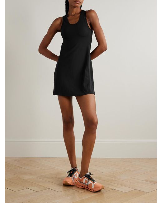 On Shoes Black Studio Minikleid Aus Stretch-Jersey Mit Cut-Out