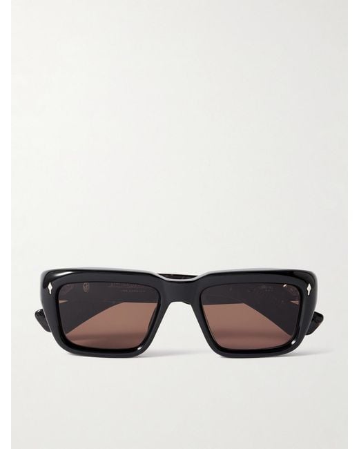 Jacques Marie Mage Black Walker D-Frame Acetate Sunglasses