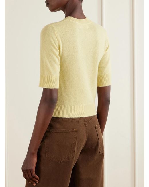 LeKasha Yellow Chypre Cashmere Sweater