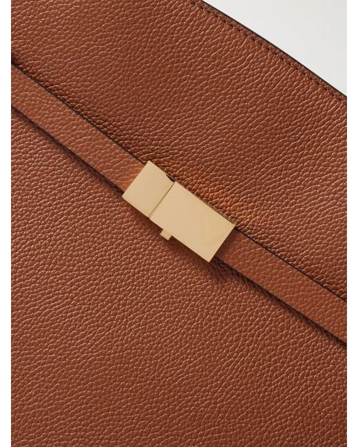 DeMellier London Brown The Hudson Kleine Tote Aus Strukturiertem Leder