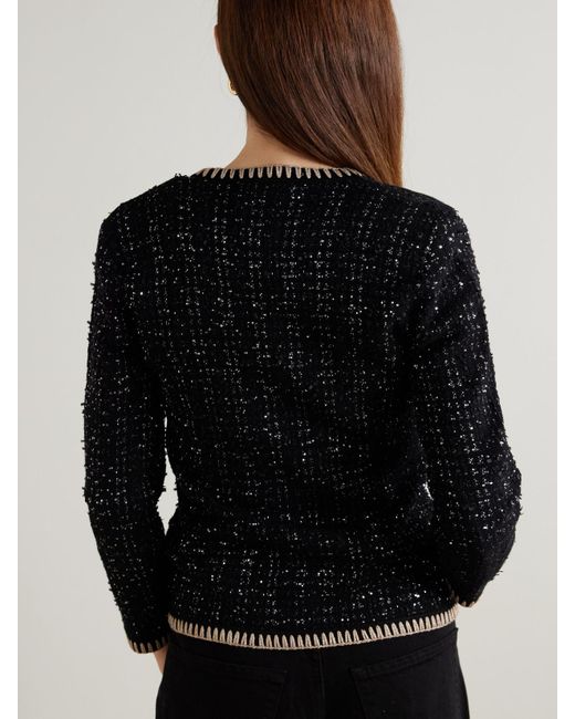Veste En Tweed À Sequins Ceriani Veronica Beard en coloris Black