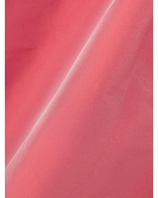 BERNADETTE Pink George Gathered Taffeta Mini Dress