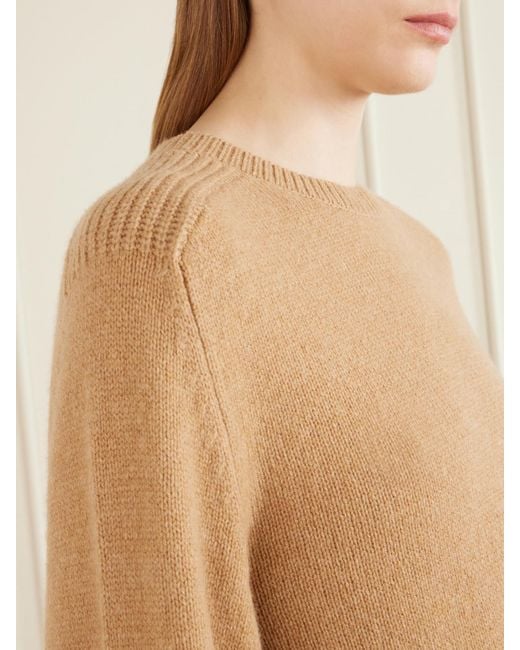 Khaite Natural Masie Wool And Cashmere-Blend Sweater