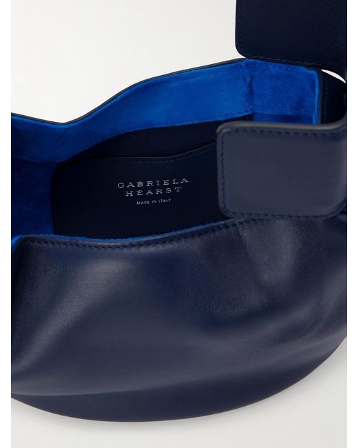 Gabriela Hearst Blue Soft Demi Leather Clutch