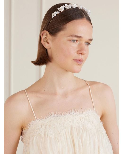 Jennifer Behr White Karissa Headband