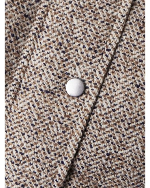 Brunello Cucinelli Brown Padded Wool-Blend Bomber Jacket