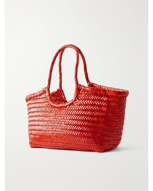 Dragon Diffusion Nantucket Woven Leather Tote in Red | Lyst UK