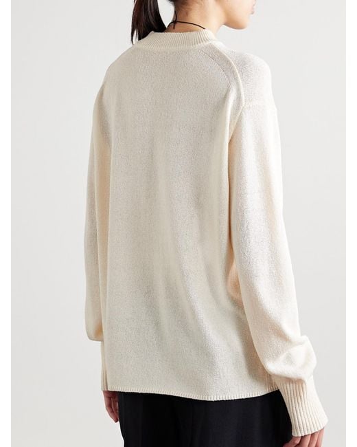 Proenza Schouler Natural Corri Silk-Blend Sweater