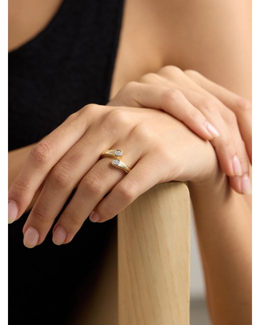 Bague En Or 10 Carats (416/1000) Et Diamants Hug STONE AND STRAND en coloris Natural