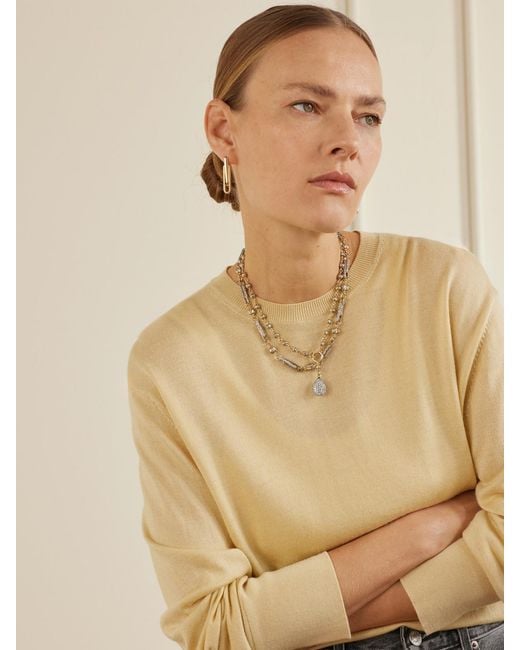 Lucy Delius Natural 14-Karat Diamond Necklace