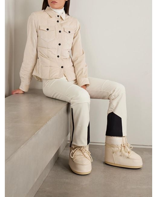 Moncler Natural Nangy Quilted Cotton And Modal-Blend Corduroy Down Jacket