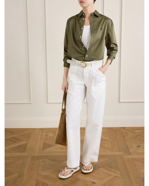 Tod's Natural Leather Flip Flop