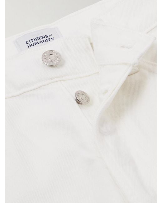 Citizens of Humanity White Annina High-Rise Straight-Leg Jeans