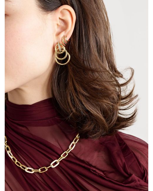 David Yurman Natural Dy Mercer 18-Karat Diamond Earrings