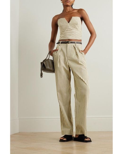 Mara Hoffman Natural Net Sustain Marella Hose Mit Geradem Bein Aus Twill Aus Einer Tencel-Lyocell-Biobaumwollmischung