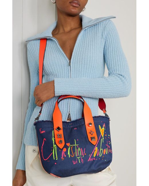 Christian Louboutin Frangibus Small Embellished Leather-trimmed