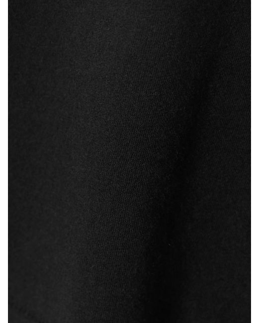 ÉTERNE Black Boyfriend Cotton And Modal-Blend Jersey T-Shirt