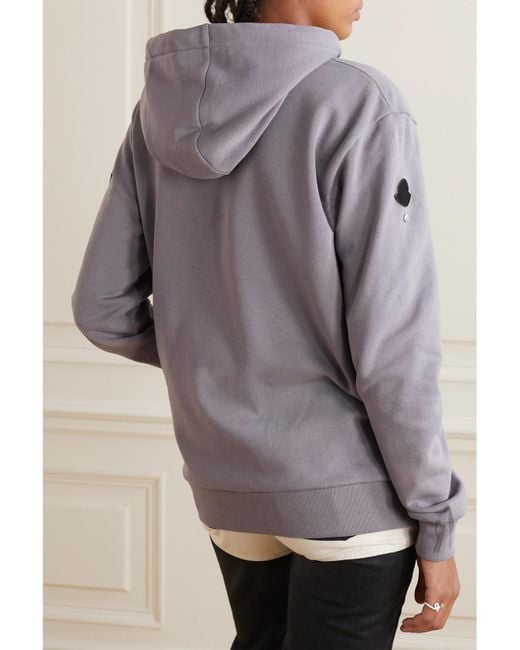 Moncler Genius Purple 1017 Alyx 9Sm Printed Cotton-Blend Jersey Hoodie