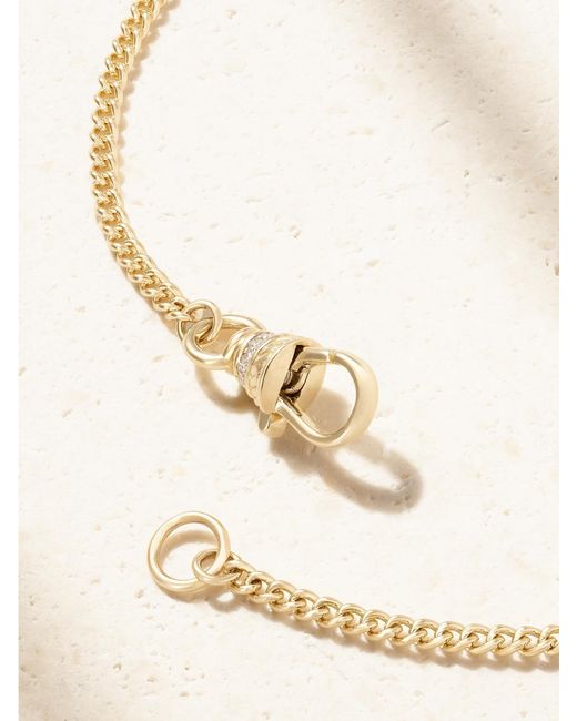 Lucy Delius Natural Baby T-Bar 14-Karat Diamond Necklace