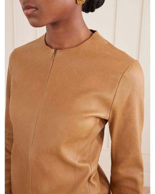 Stouls Brown Imany Leather Top