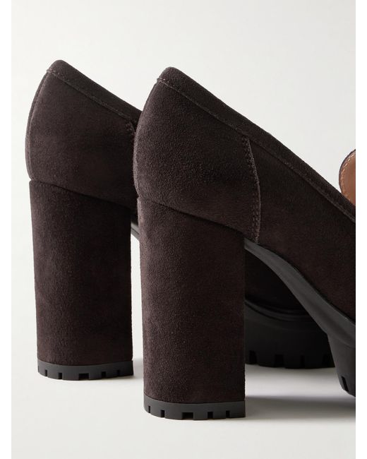 Gianvito Rossi Brown 70 Suede Pumps