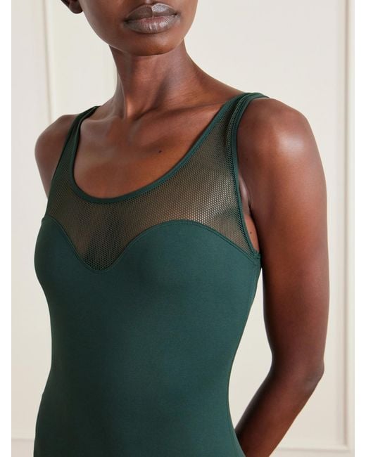 Eres Green Charisme Mesh Panel Swimsuit