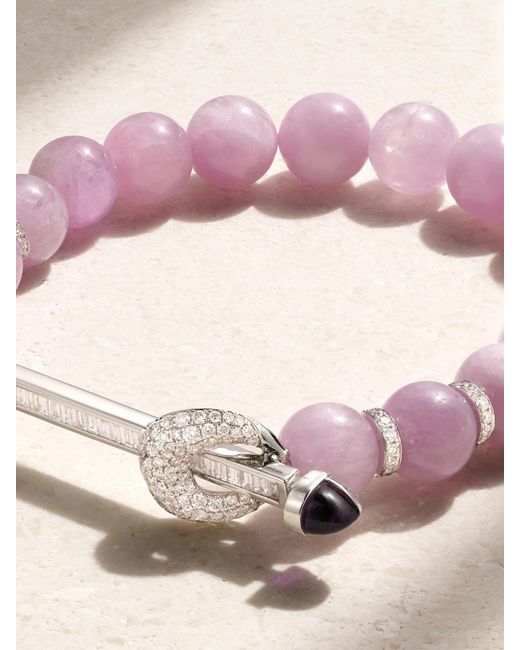 ANANYA Pink Chakra 18-Karat Multi-Stone Bracelet