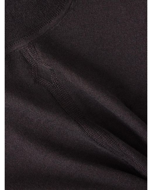 Gabriela Hearst Black Steinem Cashmere And Silk-Blend Turtleneck Sweater