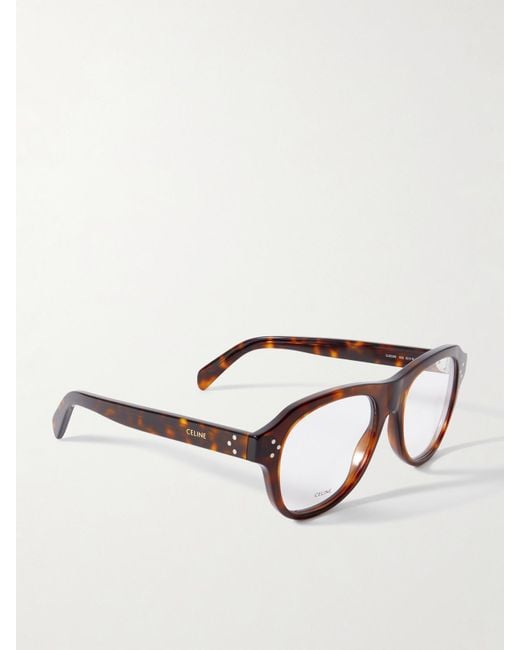 Céline Multicolor Aviator-Style Acetate Optical Glasses