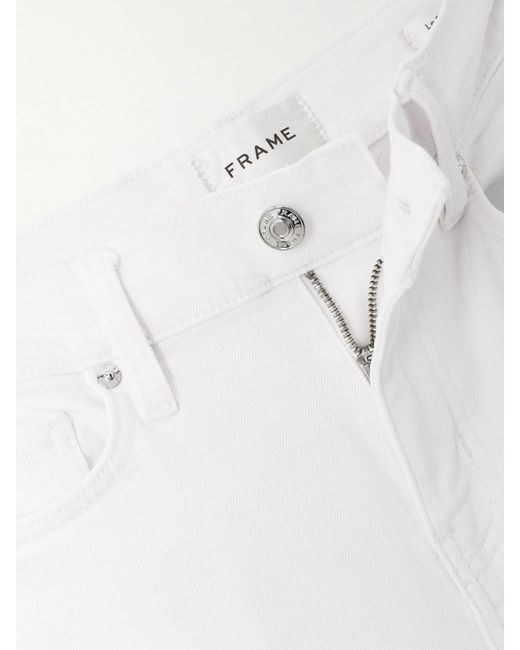 FRAME White Le Slim Palazzo High-Rise Wide-Leg Jeans