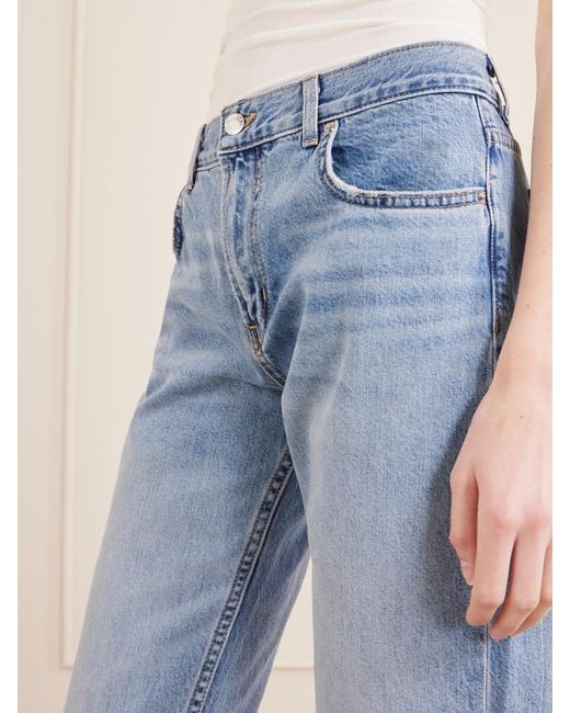 Nili Lotan Blue Lorimer Straight-Leg Jeans