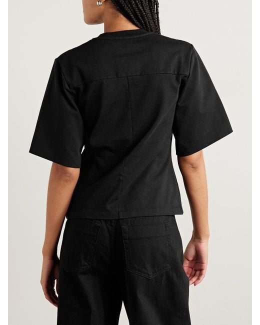 RÙADH Black The Isla Organic Cotton-Jersey T-Shirt