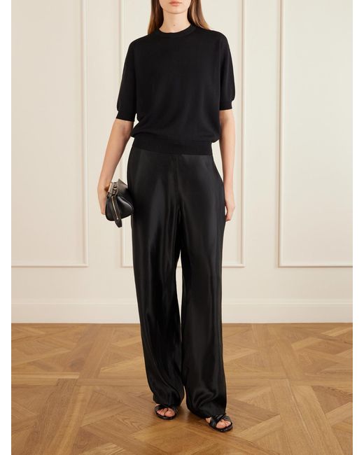 Khaite Black Lamb Leather Clutch