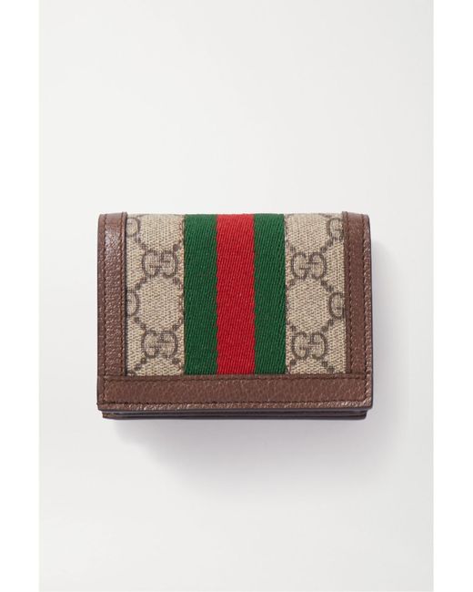 Gucci Brown Mini Wallet Gg Accessories