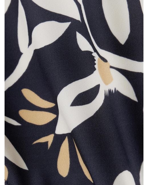LaDoubleJ White Printed Halterneck Swimsuit