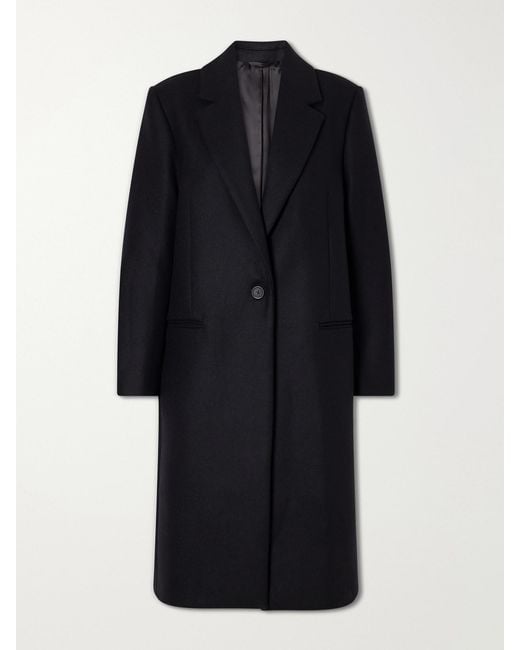 Totême Blue Wool-Blend Coat