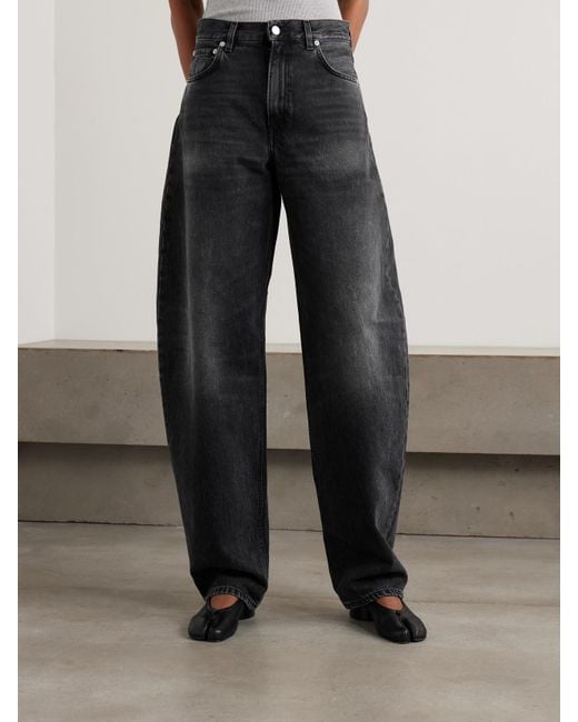 Haikure Blue Bibi Mid-Rise Barrel-Leg Jeans