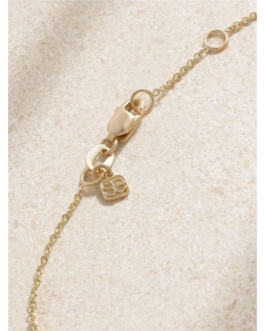Sydney Evan Natural Small Evil Eye 14-Karat, Diamond And Sapphire Bracelet