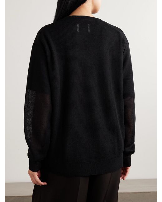 Ssstein Black Knitted Sweater