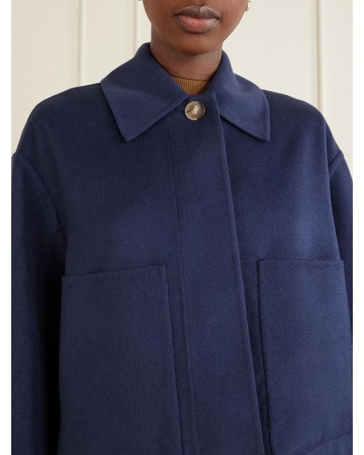 Joseph Blue Kalaa Wool And Silk-Blend Jacket
