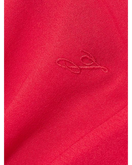Jacquemus Red The J Asymmetrisches Kleid Aus Crêpe Mit Falten