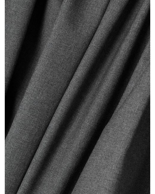 Marni Gray Pleated Wool Mini Skirt