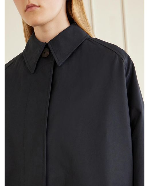 Studio Nicholson Blue Holin Cotton-Blend Trench Coat