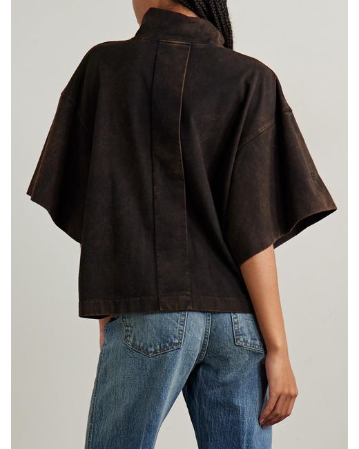 RÙADH Black The Orbital Organic Cotton-Jersey Turtleneck T-Shirt
